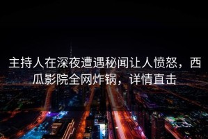主持人在深夜遭遇秘闻让人愤怒，西瓜影院全网炸锅，详情直击