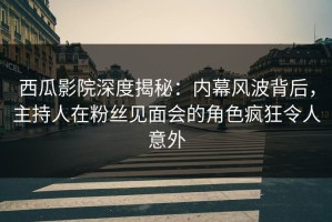 西瓜影院深度揭秘：内幕风波背后，主持人在粉丝见面会的角色疯狂令人意外
